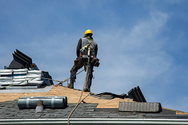 Professional Flat Roof Repair technician working in Buna, TX